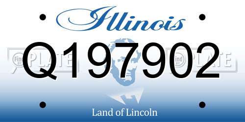 Q197902 Illinois License Plate
