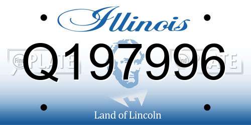 Q197996 Illinois License Plate