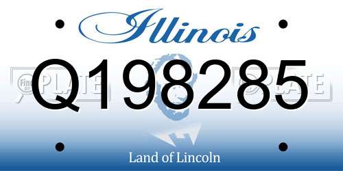 Q198285 Illinois License Plate
