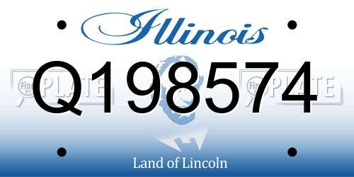 Q198574 Illinois License Plate