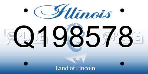 Q198578 Illinois License Plate
