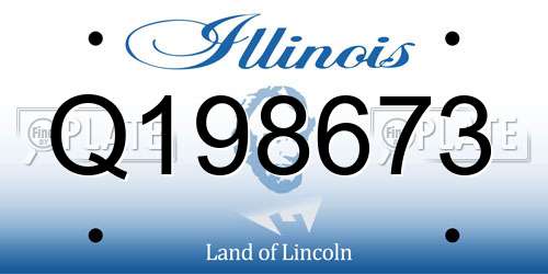 Q198673 Illinois License Plate