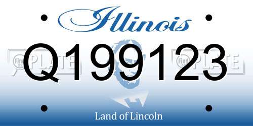 Q199123 Illinois License Plate