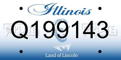 Q199143 Illinois License Plate