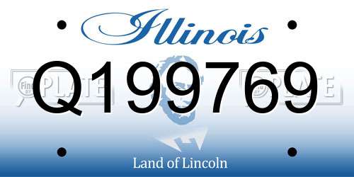 Q199769 Illinois License Plate