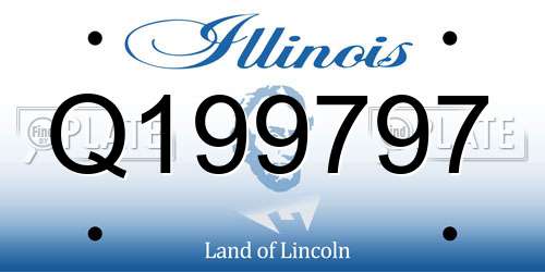 Q199797 Illinois License Plate