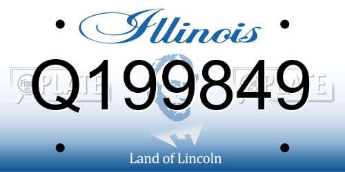 Q199849 Illinois License Plate