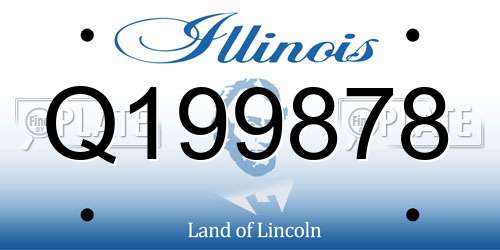 Q199878 Illinois License Plate
