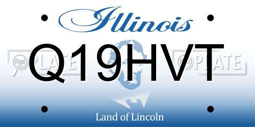 Q19HVT Illinois License Plate