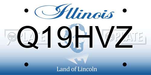Q19HVZ Illinois License Plate