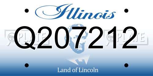 Q207212 Illinois License Plate