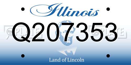 Q207353 Illinois License Plate