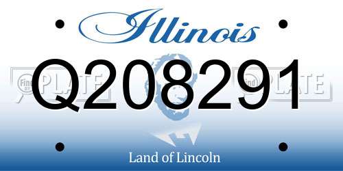 Q208291 Illinois License Plate