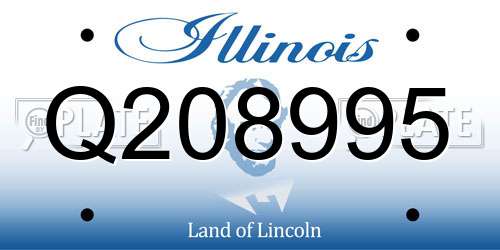 Q208995 Illinois License Plate