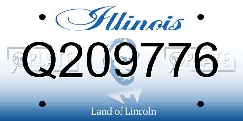 Q209776 Illinois License Plate