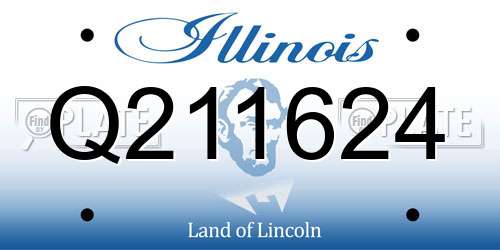 Q211624 Illinois License Plate