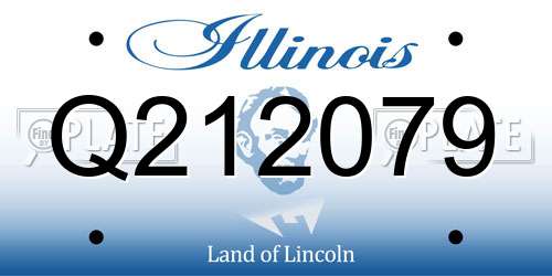 Q212079 Illinois License Plate