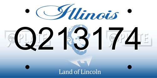 Q213174 Illinois License Plate
