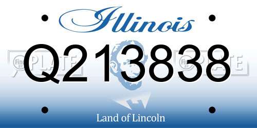 Q213838 Illinois License Plate