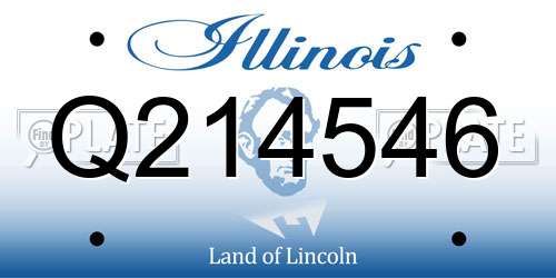 Q214546 Illinois License Plate