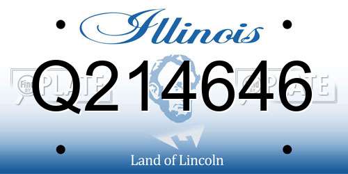 Q214646 Illinois License Plate