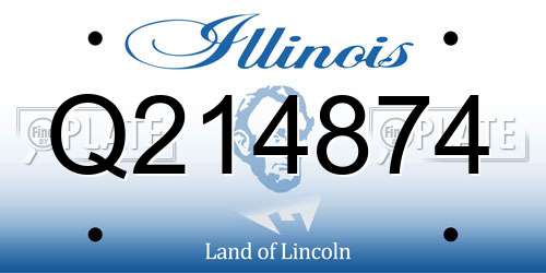Q214874 Illinois License Plate