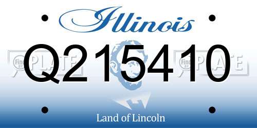 Q215410 Illinois License Plate