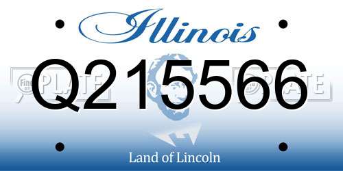 Q215566 Illinois License Plate