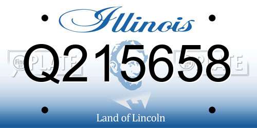 Q215658 Illinois License Plate