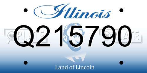 Q215790 Illinois License Plate