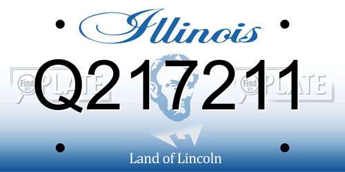 Q217211 Illinois License Plate