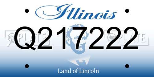Q217222 Illinois License Plate