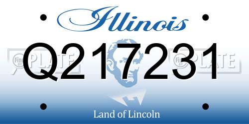 Q217231 Illinois License Plate