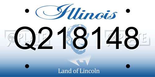 Q218148 Illinois License Plate