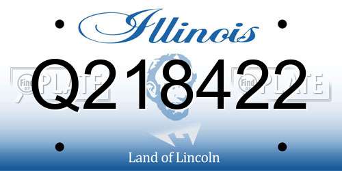Q218422 Illinois License Plate