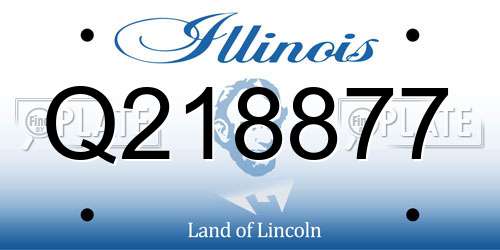 Q218877 Illinois License Plate