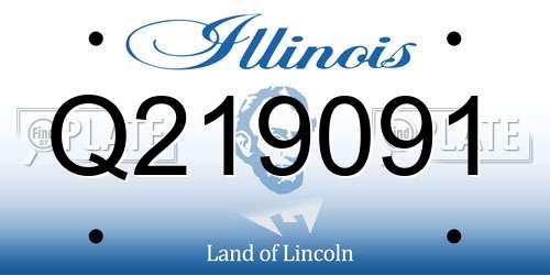 Q219091 Illinois License Plate