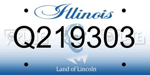 Q219303 Illinois License Plate