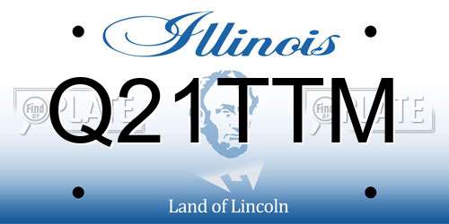 Q21TTM Illinois License Plate