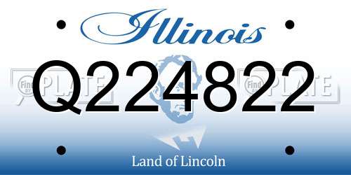 Q224822 Illinois License Plate