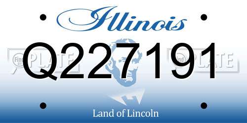 Q227191 Illinois License Plate