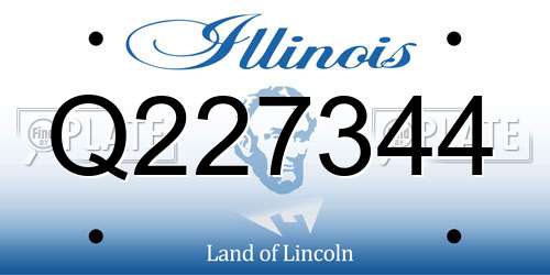 Q227344 Illinois License Plate
