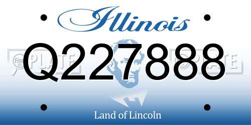 Q227888 Illinois License Plate