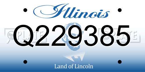 Q229385 Illinois License Plate