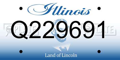 Q229691 Illinois License Plate