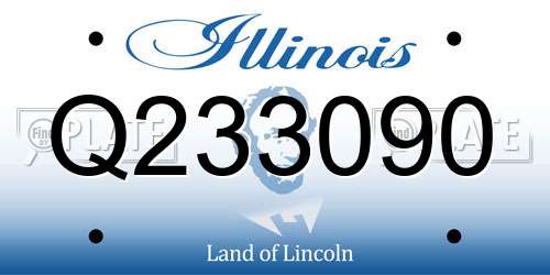 Q233090 Illinois License Plate