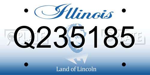 Q235185 Illinois License Plate
