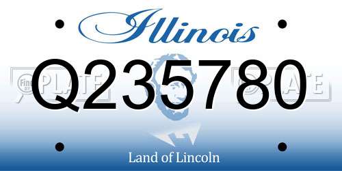 Q235780 Illinois License Plate