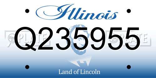 Q235955 Illinois License Plate