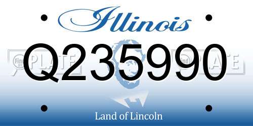 Q235990 Illinois License Plate
